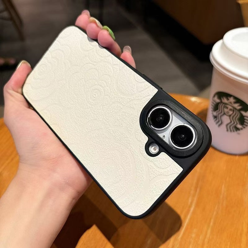 Custodia morbida satinata per iPhone