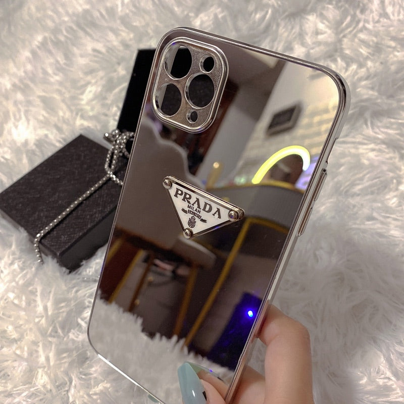 Custodia per telefono alla moda con specchi per iPhone