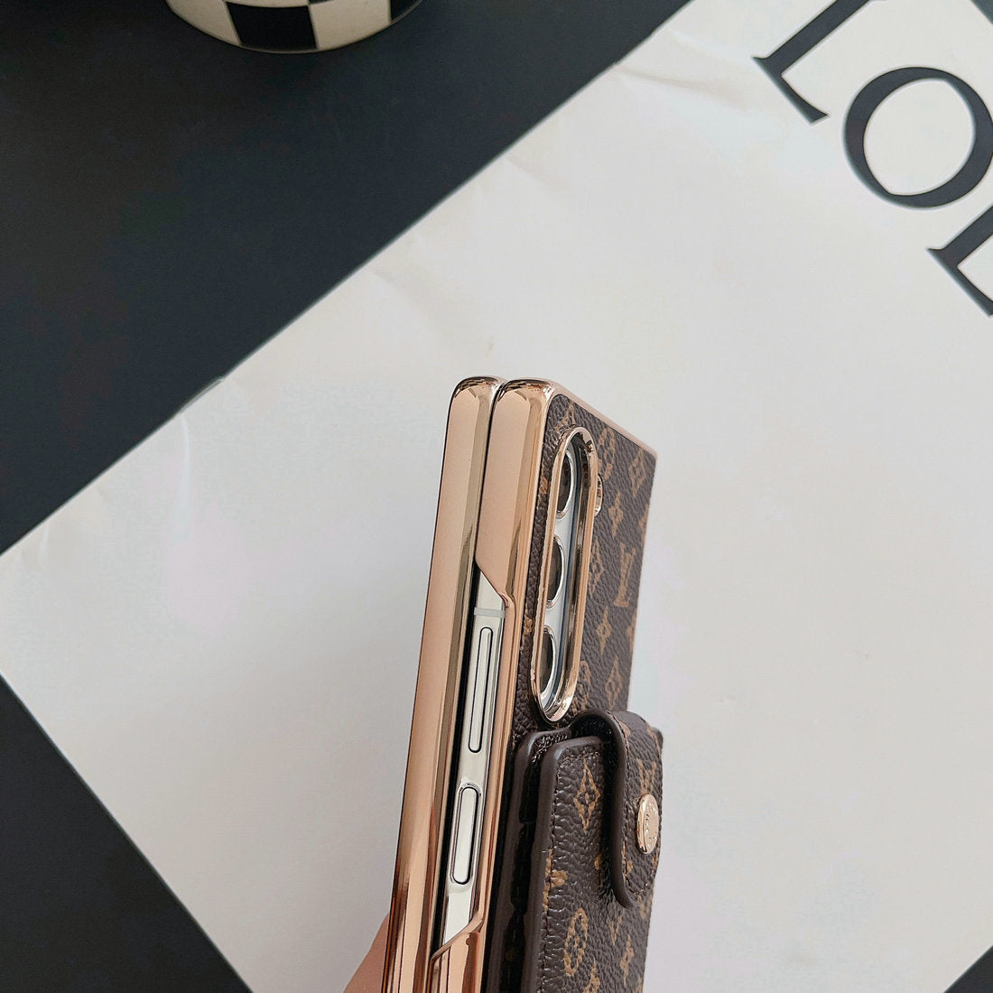 Étui porte-cartes avec cordon pour Samsung Galaxy