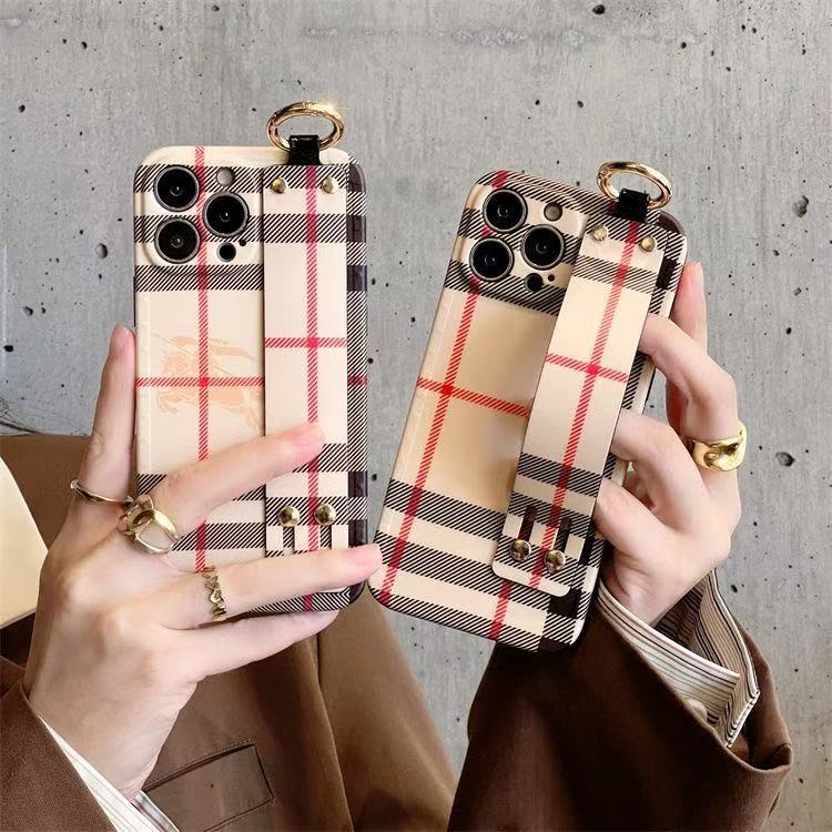 Custodia per telefono beige alla moda per iPhone