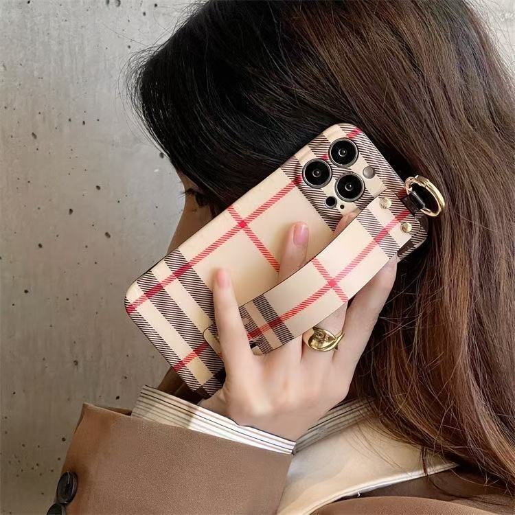 Custodia per telefono beige alla moda per iPhone