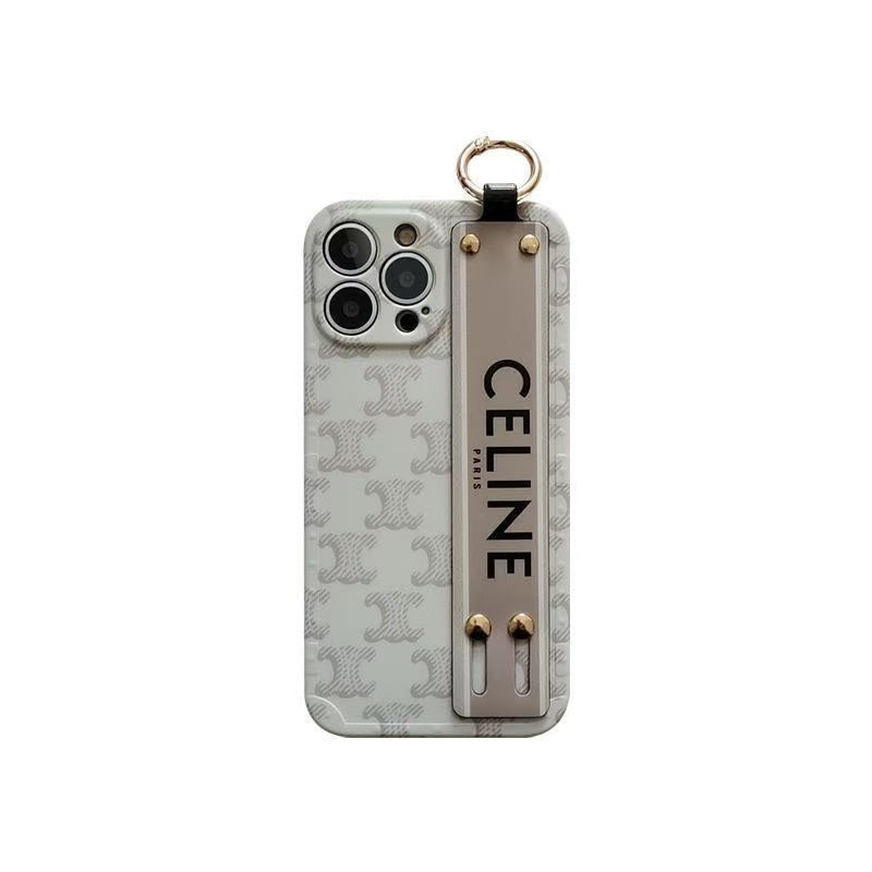 Custodia divertente per telefono con cinturino da polso per iPhone