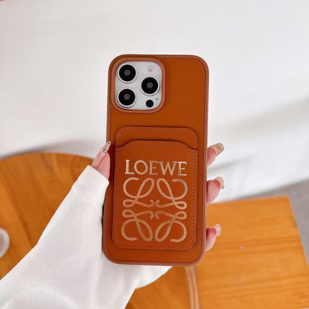 Custodia per telefono con lettere dorate per iPhone