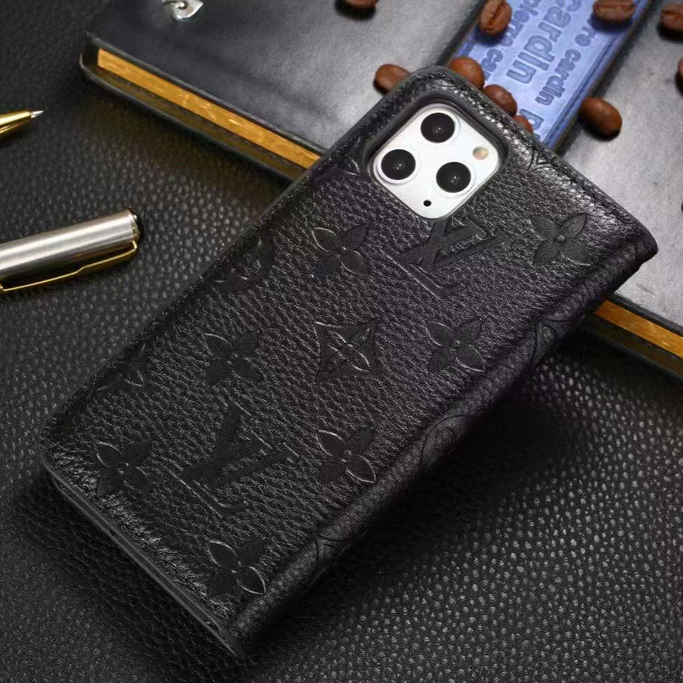 Custodia portafoglio premium con occhiali da sole Cool per iPhone