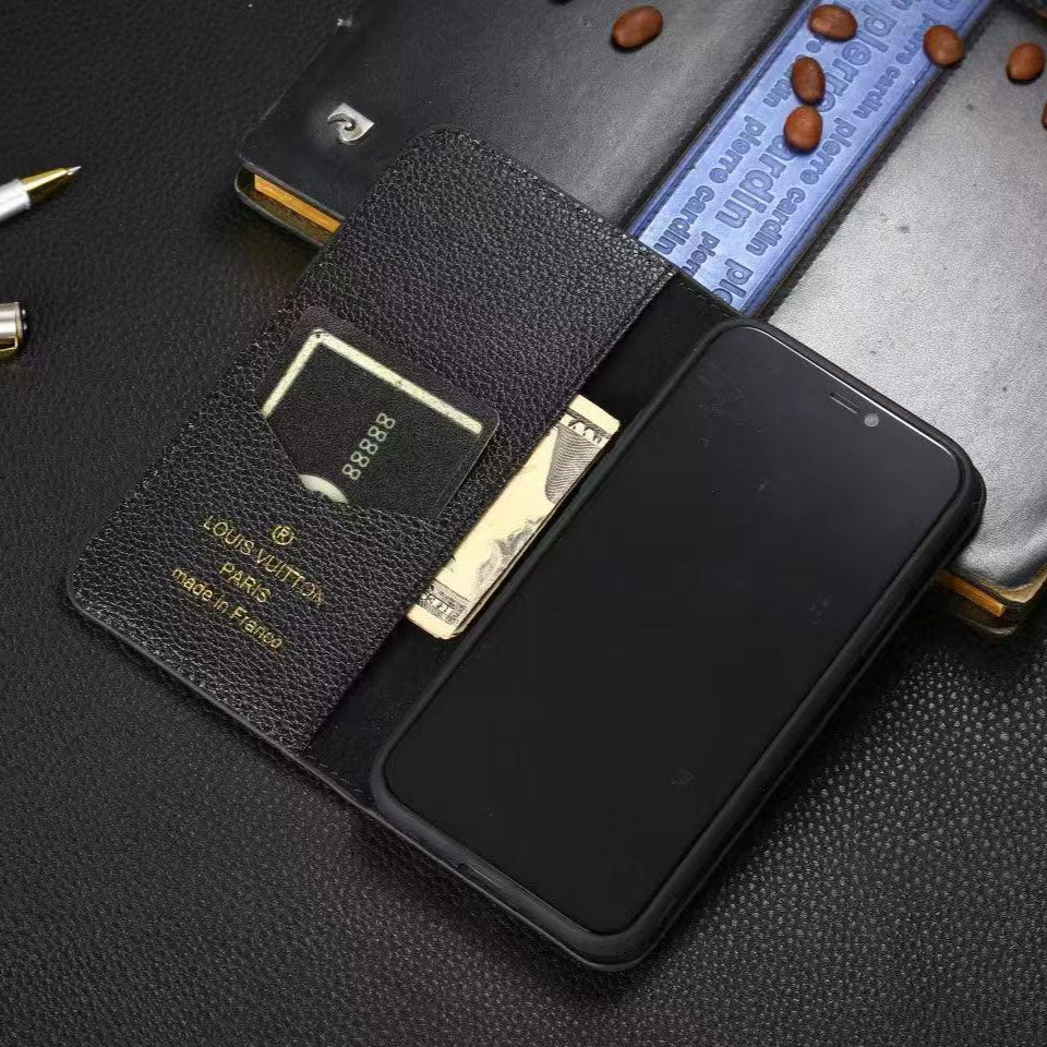 Custodia portafoglio premium con occhiali da sole Cool per iPhone