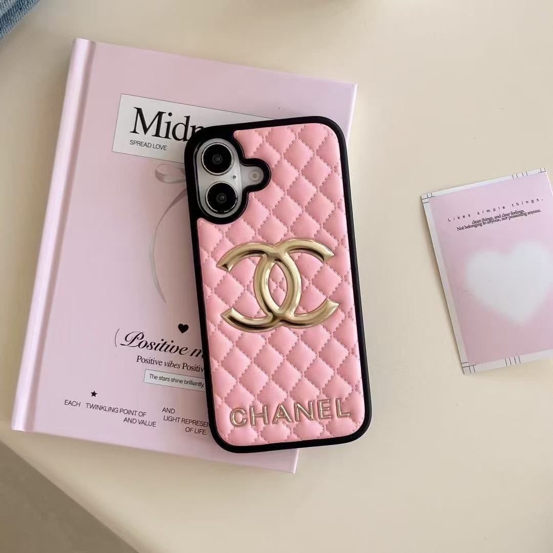 Custodia per telefono dorata alla moda per iPhone