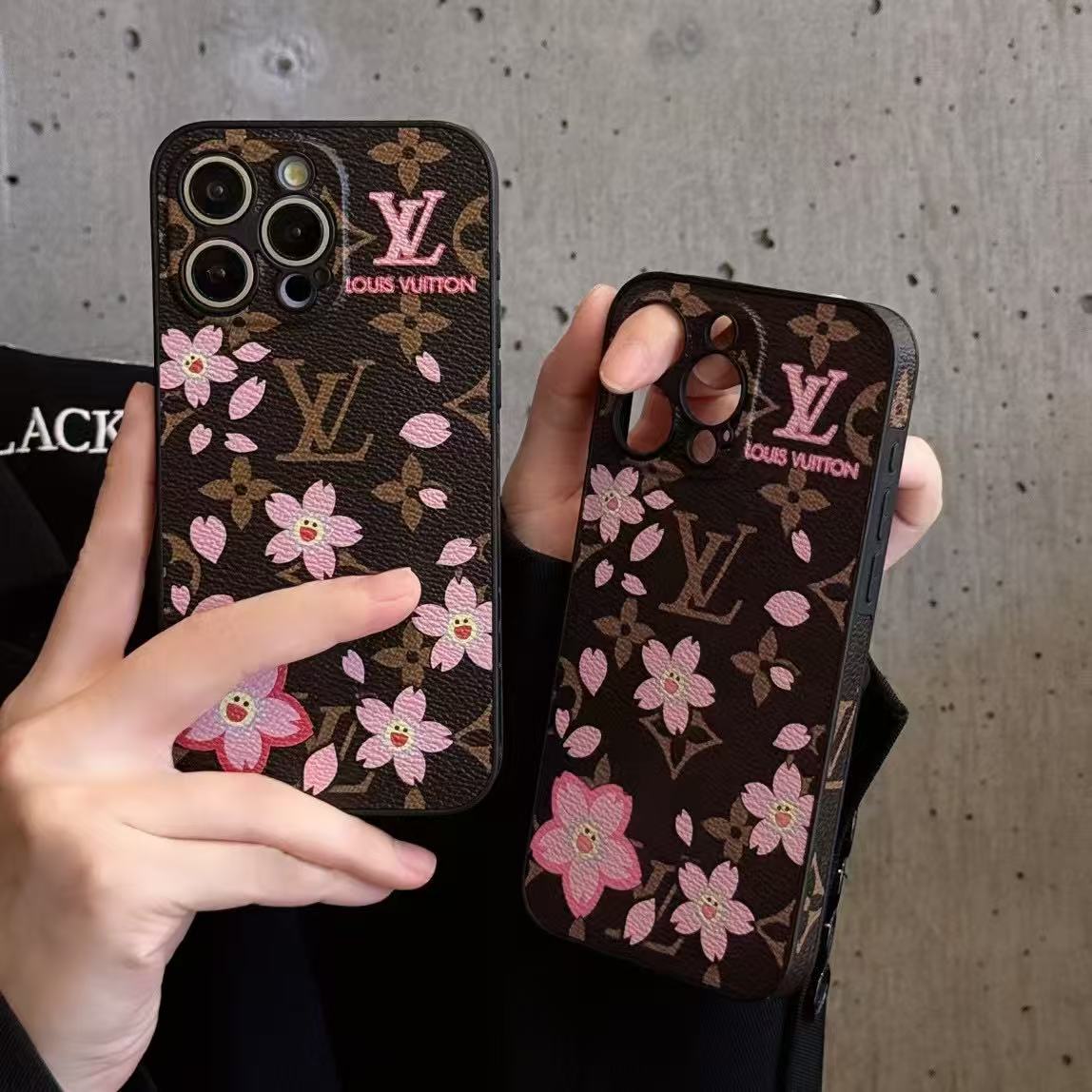 Custodia per telefono con stampa floreale per iPhone