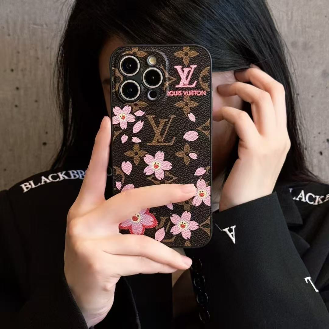 Custodia per telefono con stampa floreale per iPhone