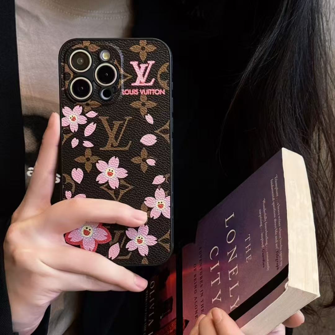 Custodia per telefono con stampa floreale per iPhone