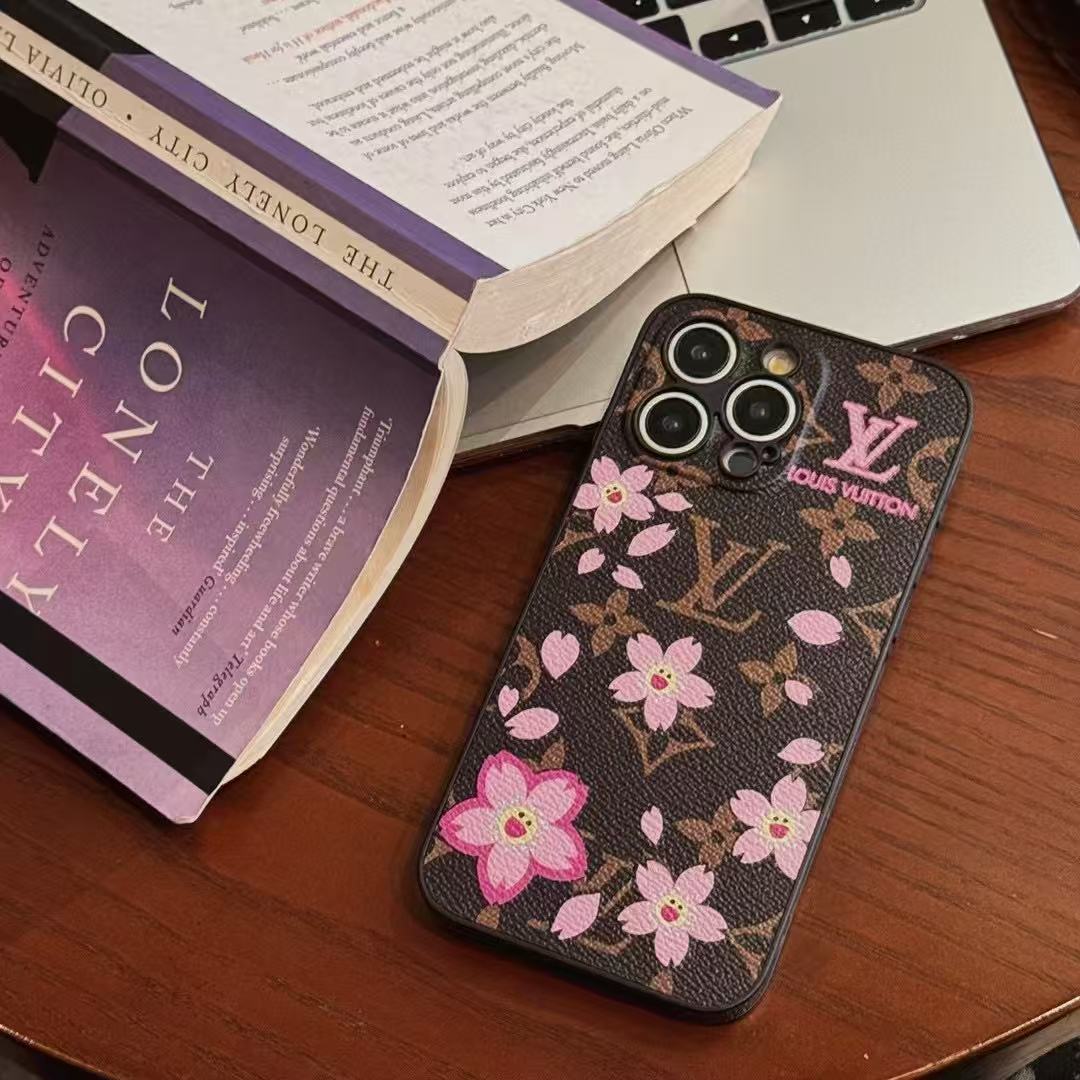 Custodia per telefono con stampa floreale per iPhone