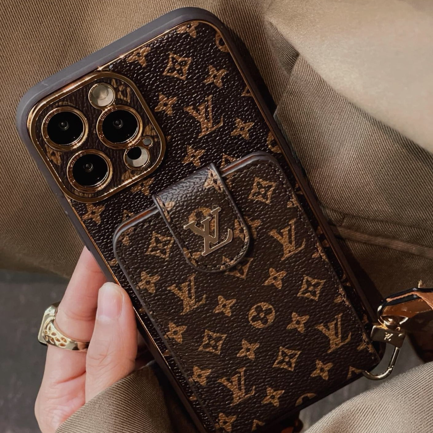 Étui marron pour Samsung Galaxy