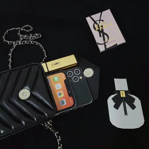 Borsa a tracolla in pelle per telefono