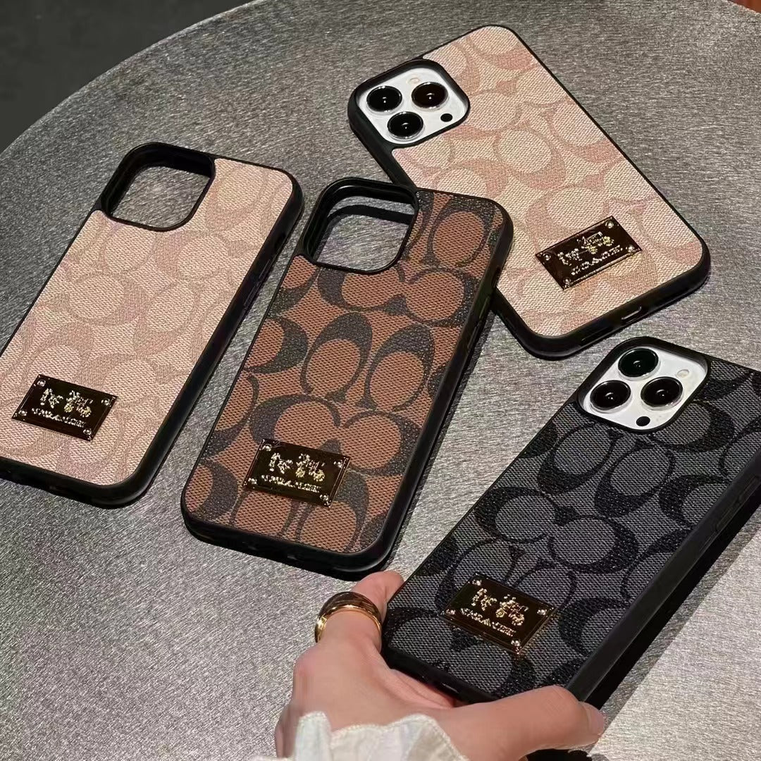 Custodia per telefono con design grigio per iPhone