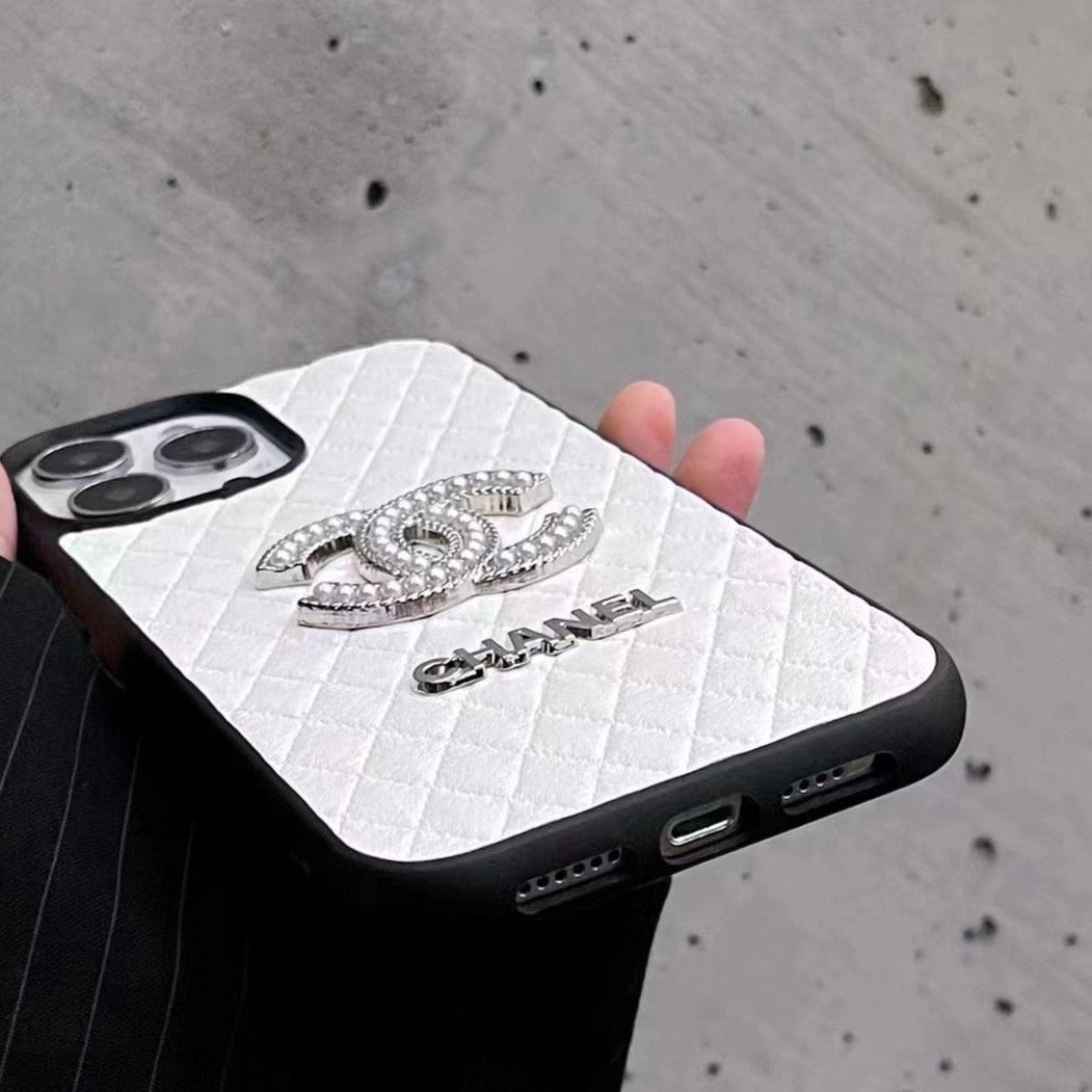 Custodia per telefono in stile intrecciato per iPhone
