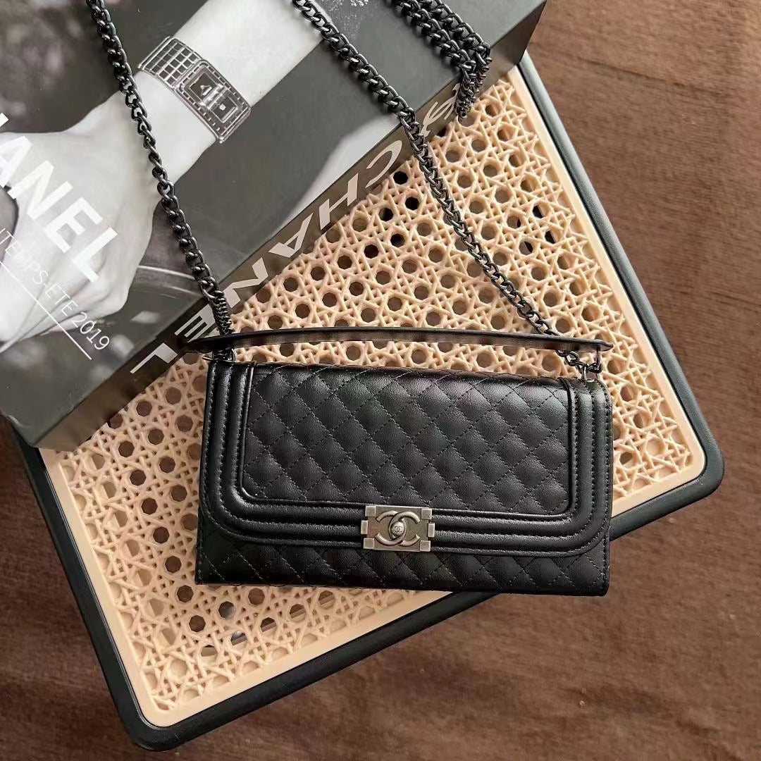 Classic Black Phone Bag For Samsung Galaxy S22U S23U S24U S25U