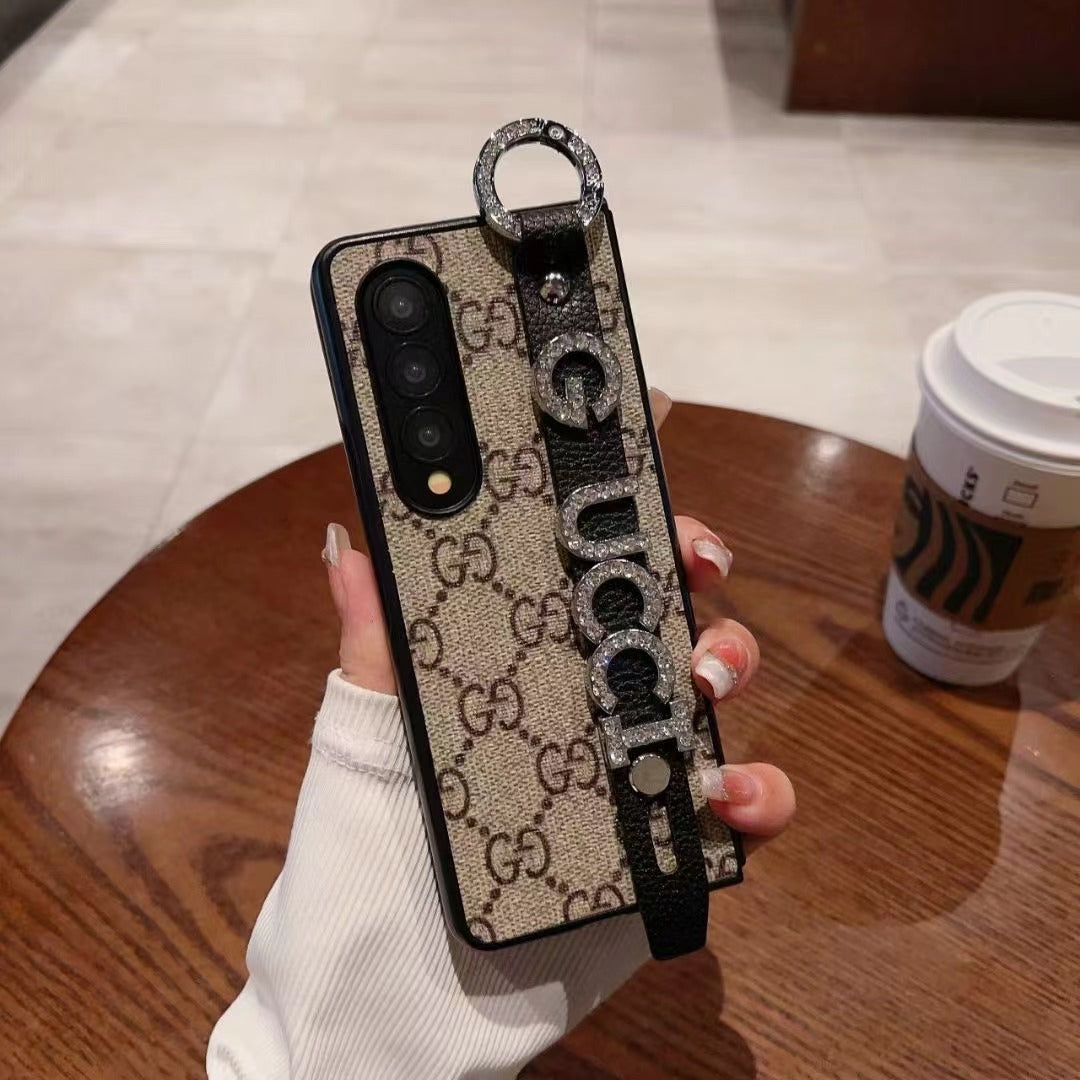 Étui Galaxy noir avec bracelet pour Samsung