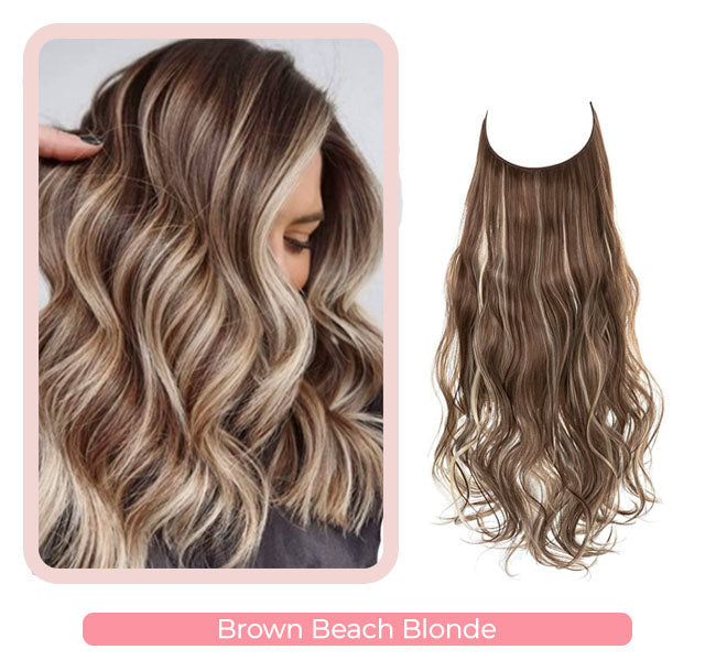 Splendide extension per capelli ondulati con alone