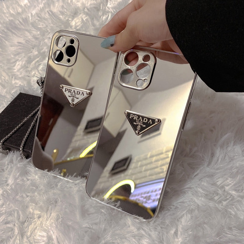 Custodia per telefono alla moda con specchi per iPhone