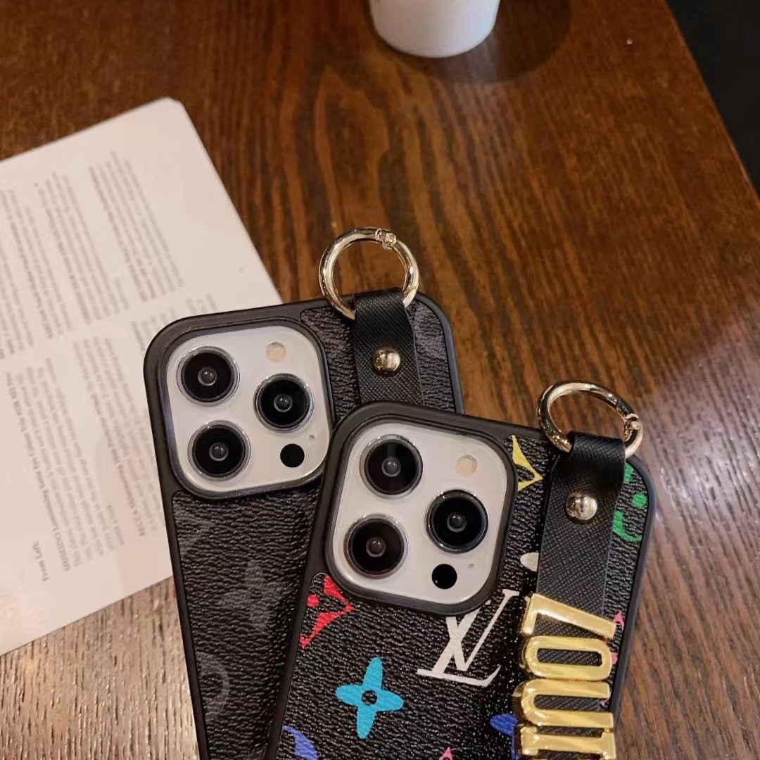 Étui Galaxy avec bracelet doré pour Samsung