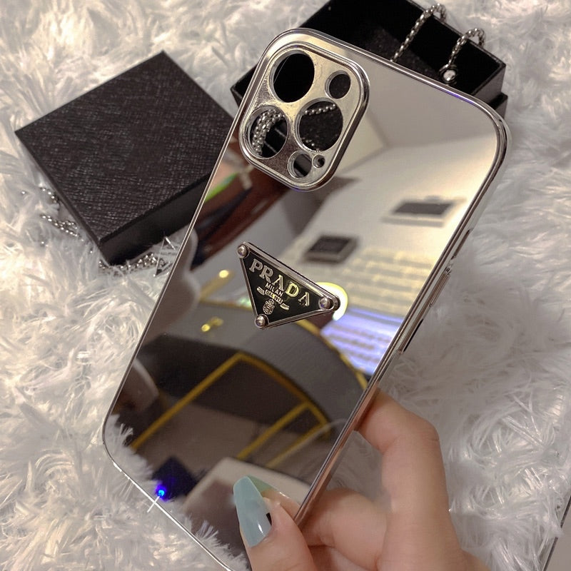 Custodia per telefono alla moda con specchi per iPhone
