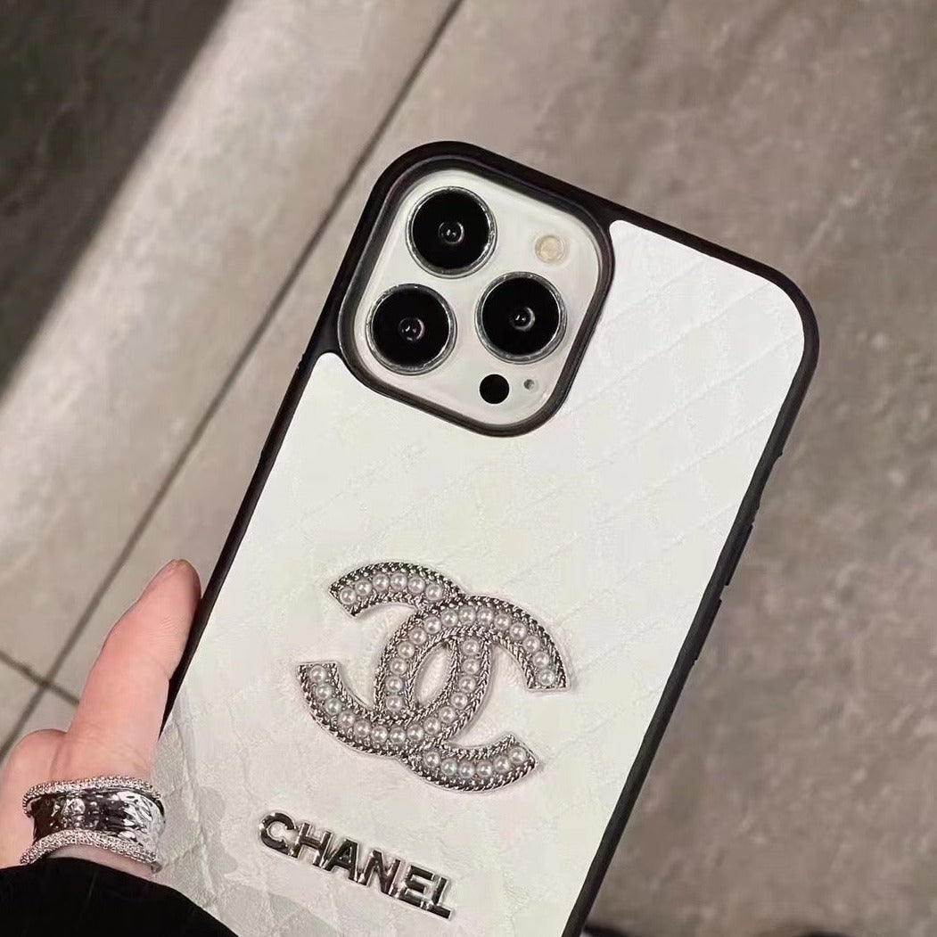Custodia per telefono in stile intrecciato per iPhone