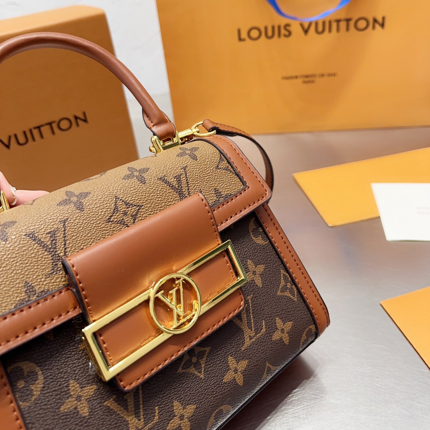 Borsa a tracolla classica in pelle