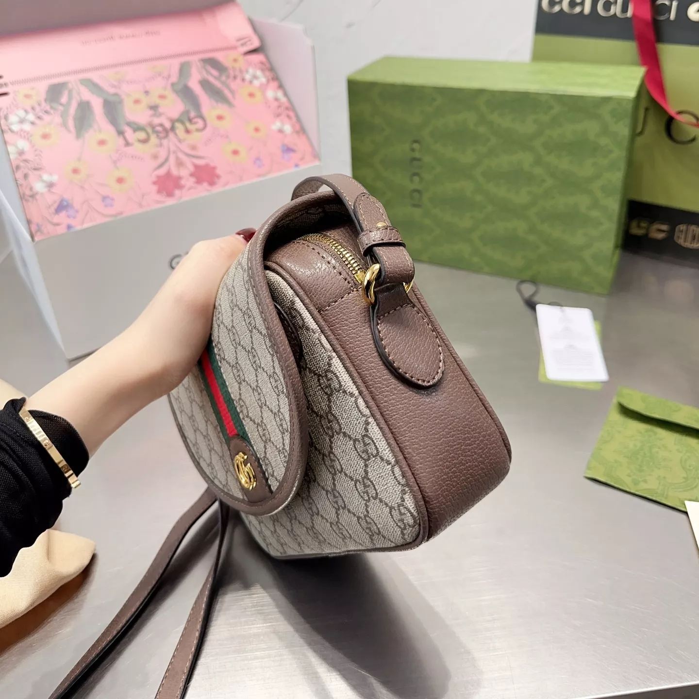 Borsa da sella di grande capacità serie Ophidia