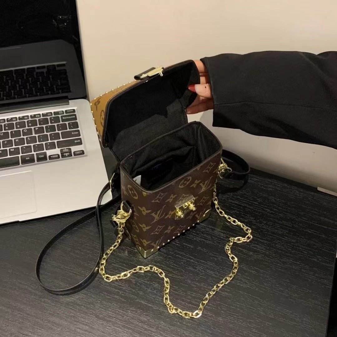 Borsa portatile metallica alla moda