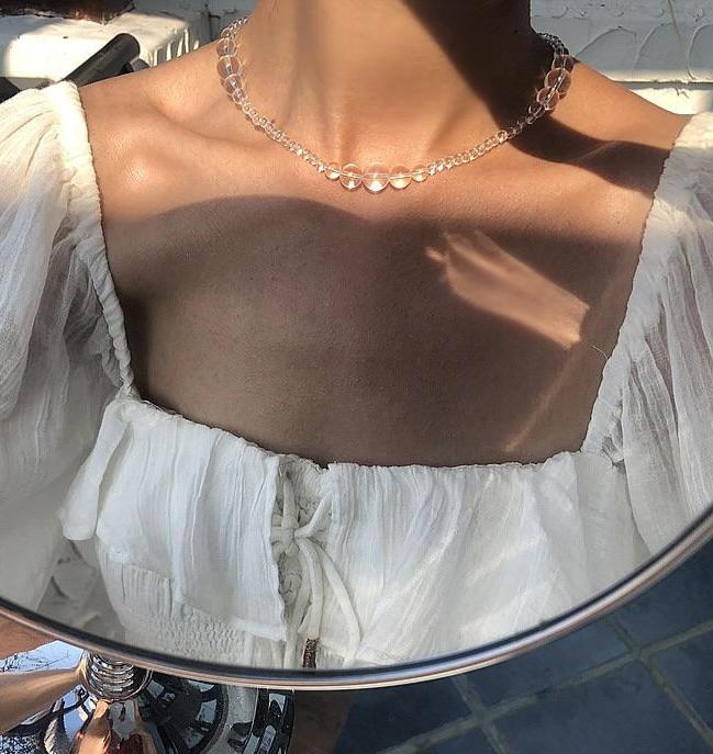 Choker trasparente "Eva"