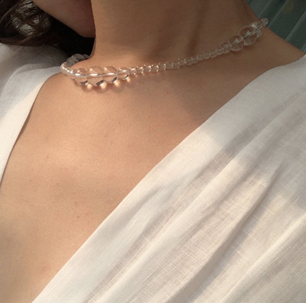 Choker trasparente "Eva"
