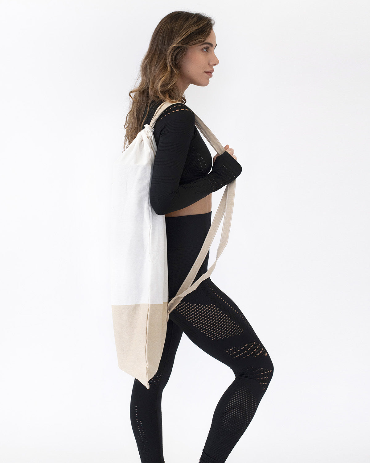 Leggings senza cuciture Gracey Hollow Out - Nero