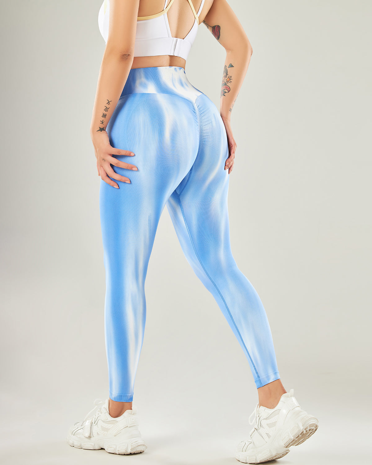 Leggings senza cuciture Hannah - Azzurro cielo