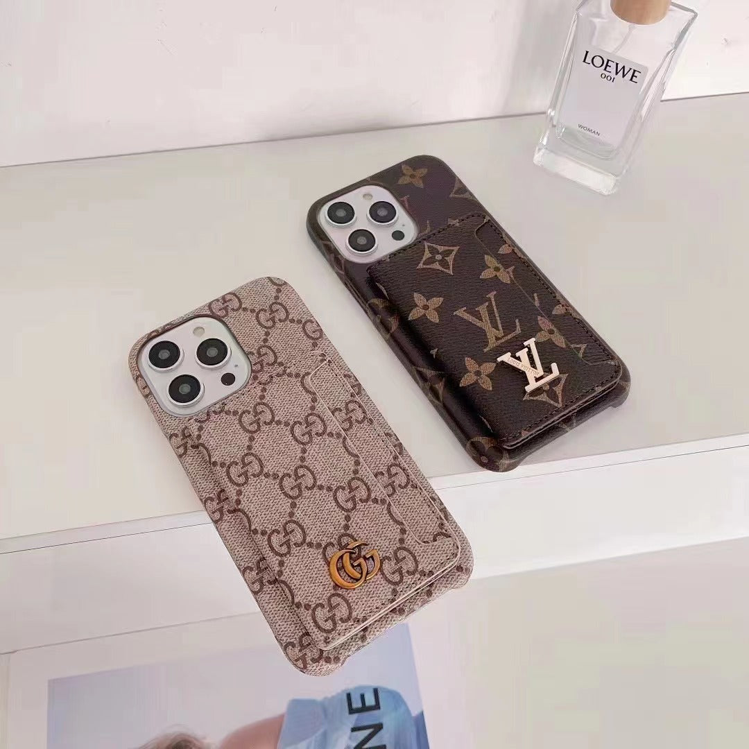 Étui Galaxy classique en cuir pour Samsung