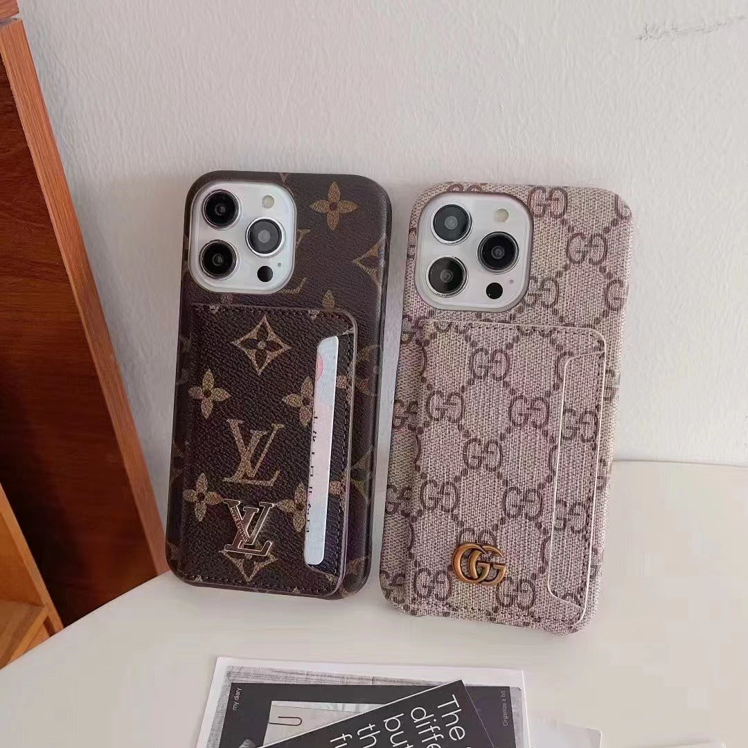 Étui Galaxy classique en cuir pour Samsung