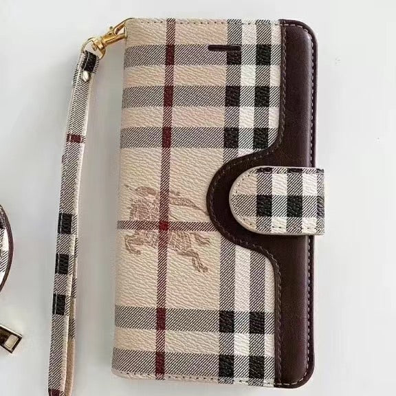 Custodia a libro in pelle per iPhone