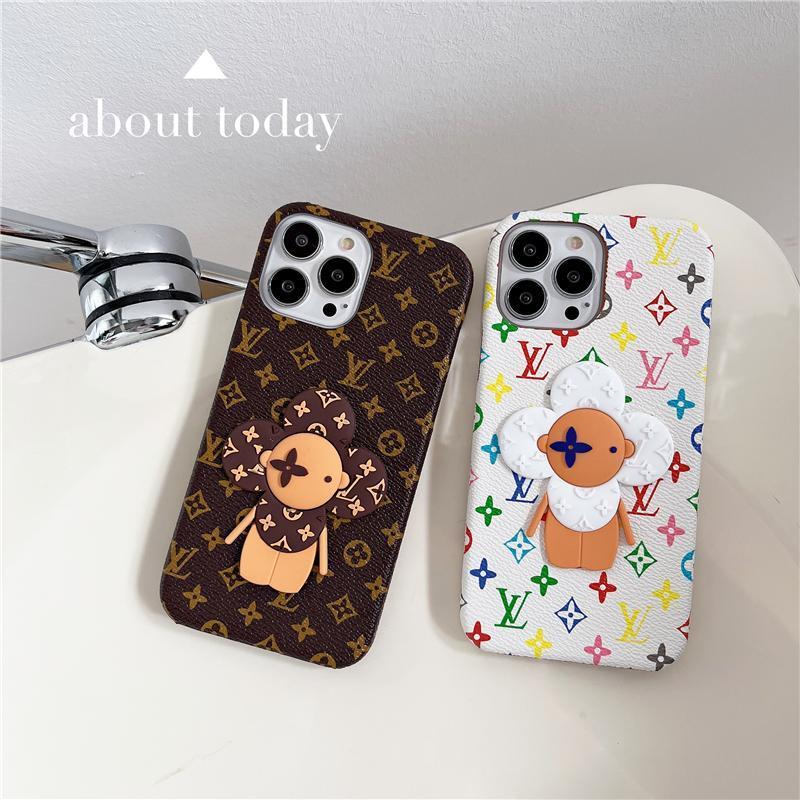 Custodia per telefono con motivo floreale per iPhone
