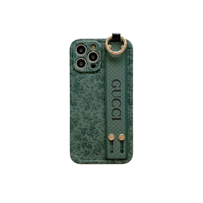 Custodia per telefono verde satinato per iPhone