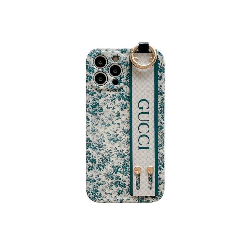 Custodia per telefono verde satinato per iPhone
