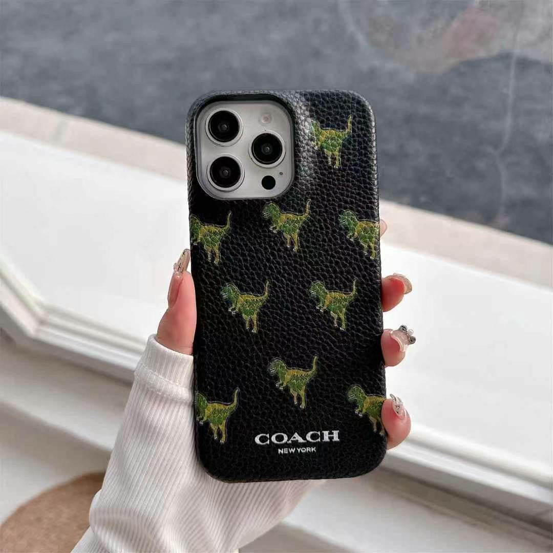 Custodia per iPhone con motivo cartoon nero