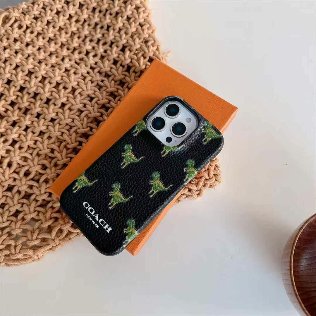 Custodia per iPhone con motivo cartoon nero
