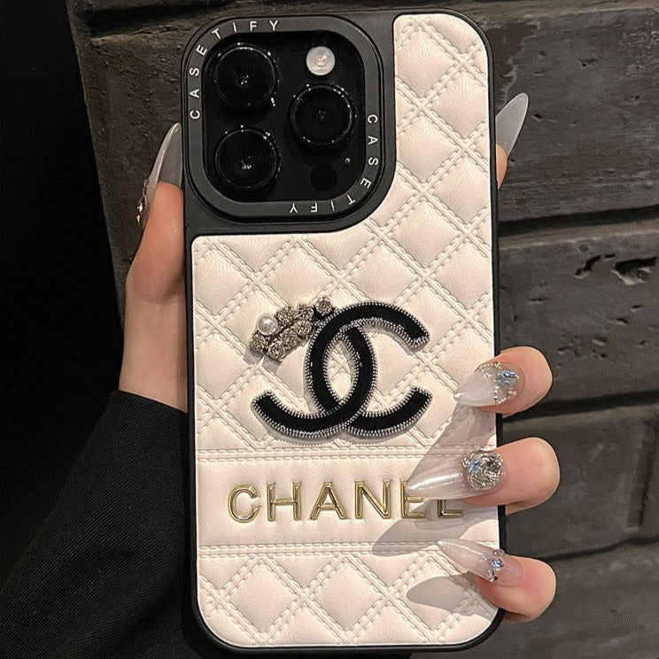 Custodia per telefono divertente bianca per iPhone