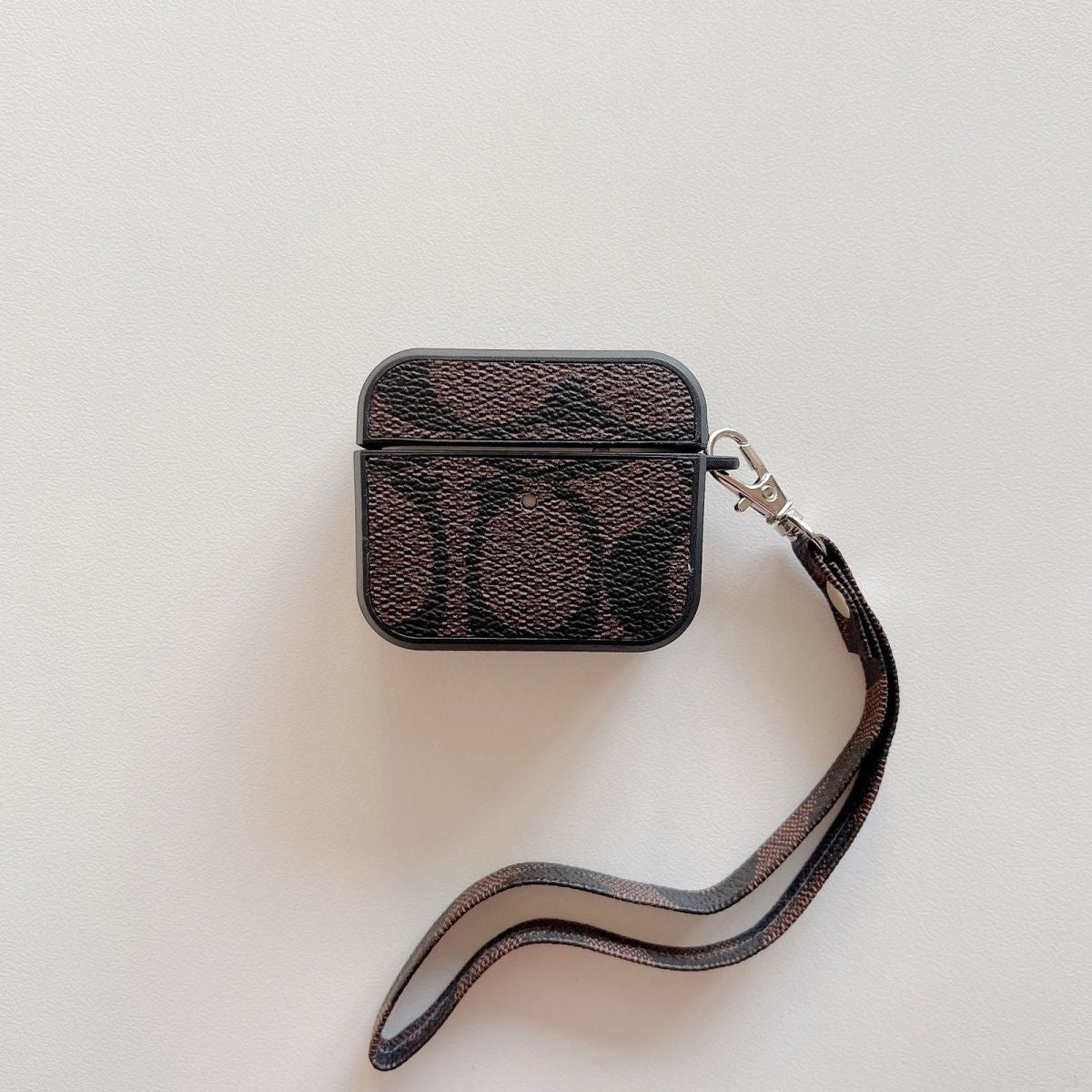 Custodia AirPods di qualità marrone
