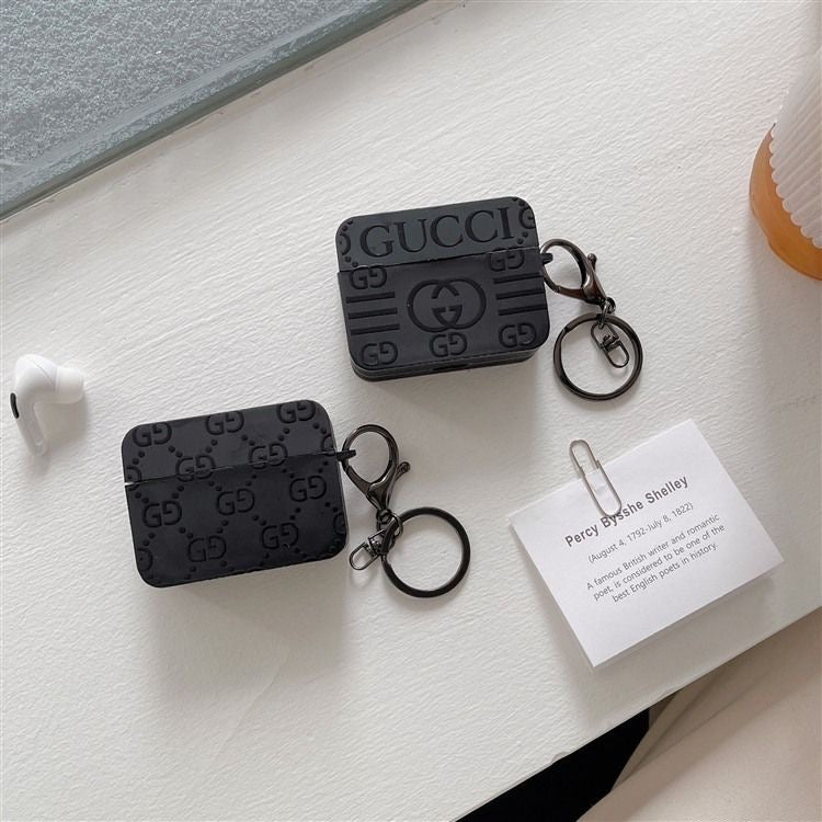 Strukturiertes schwarzes AirPods-Case