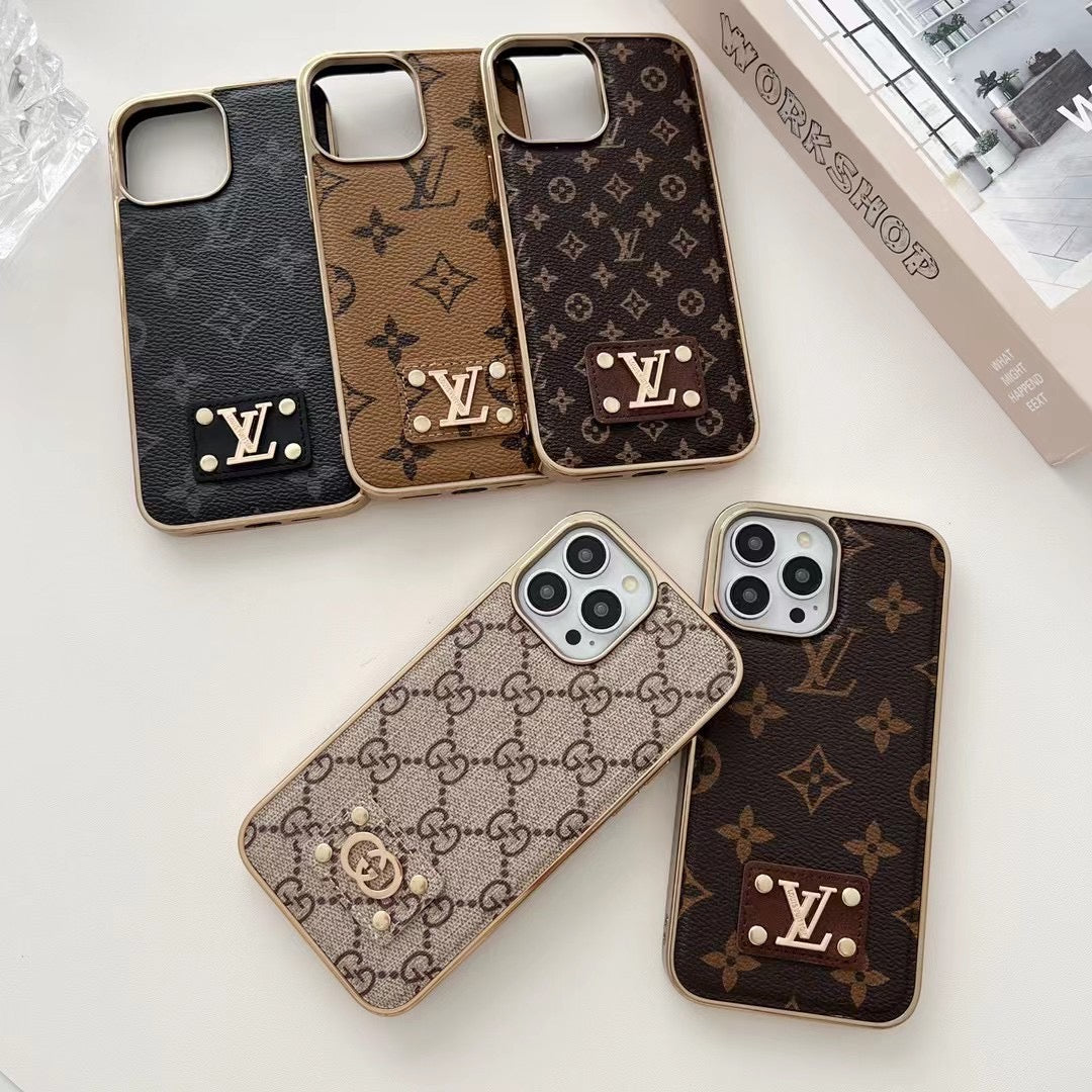 Custodia classica per iPhone con motivo a fiori