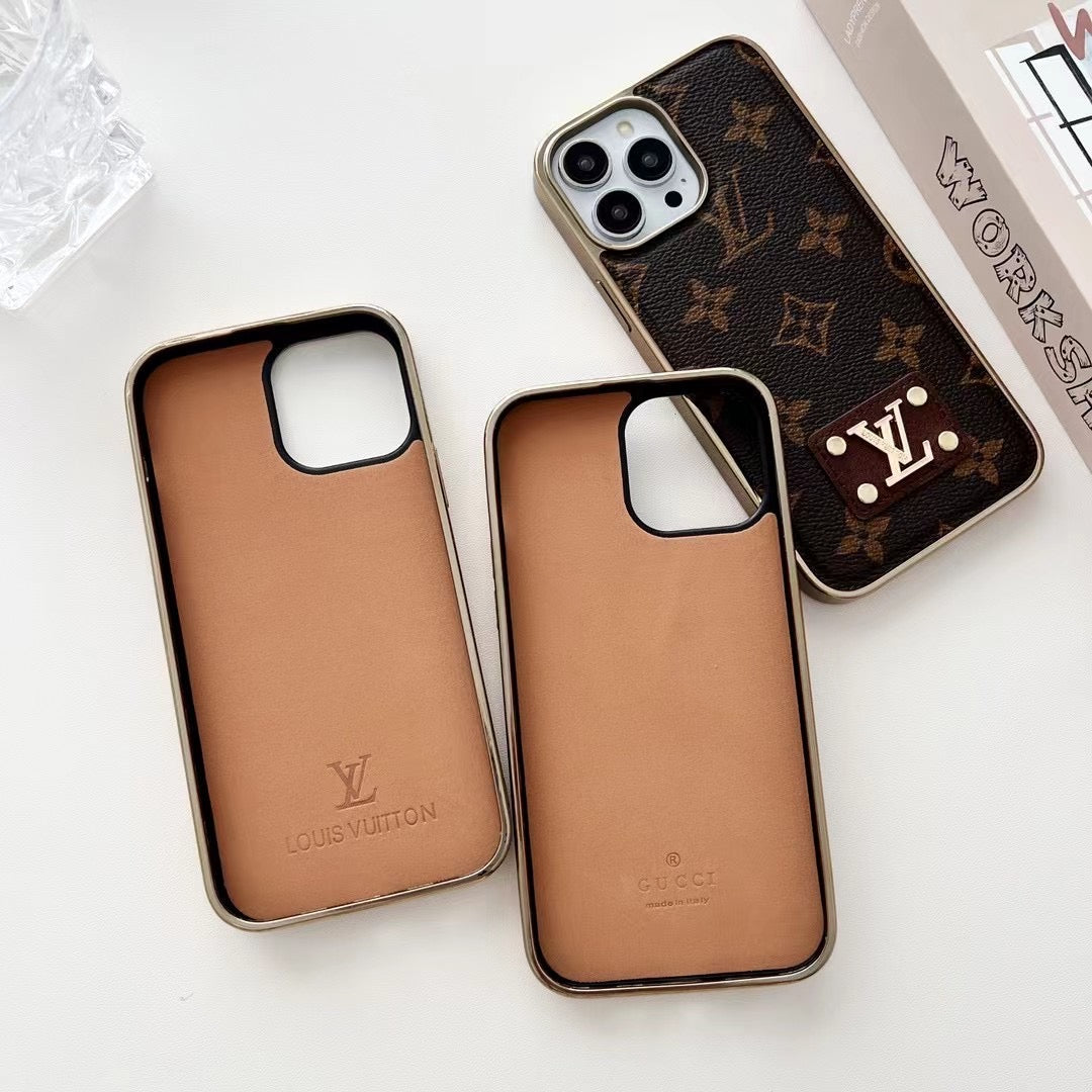 Custodia classica per iPhone con motivo a fiori