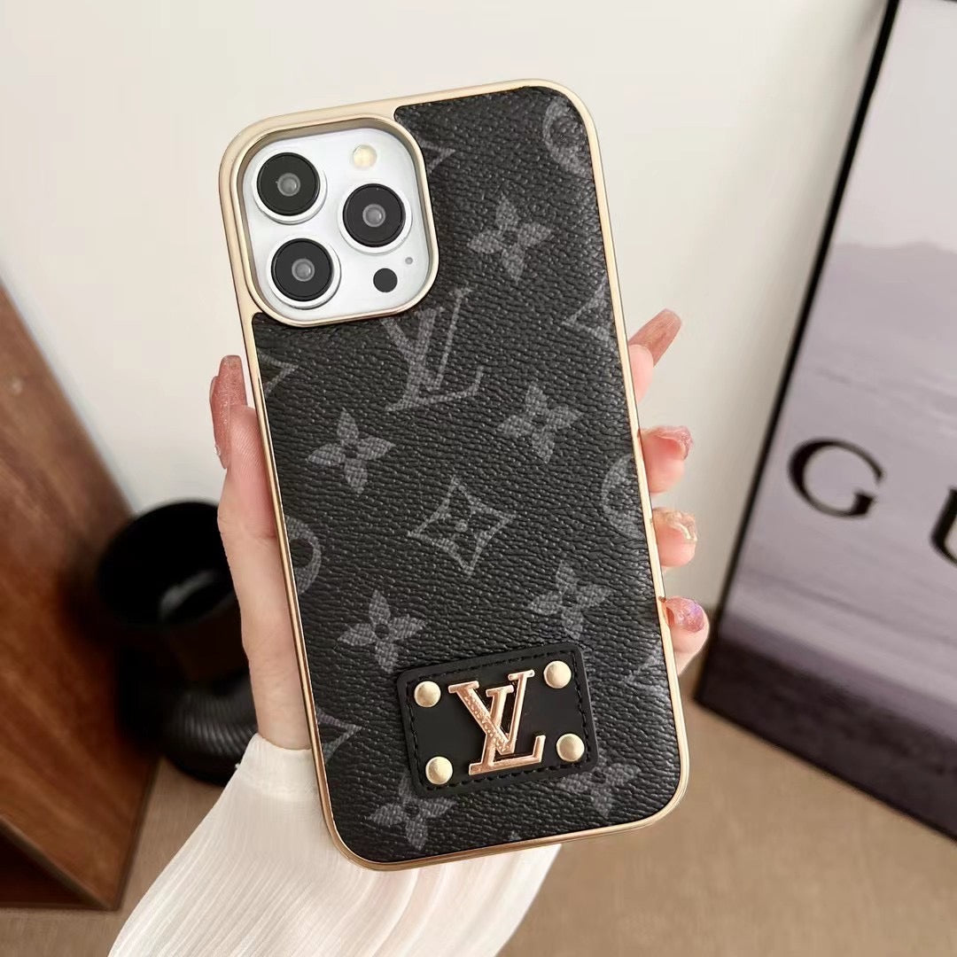 Custodia classica per iPhone con motivo a fiori