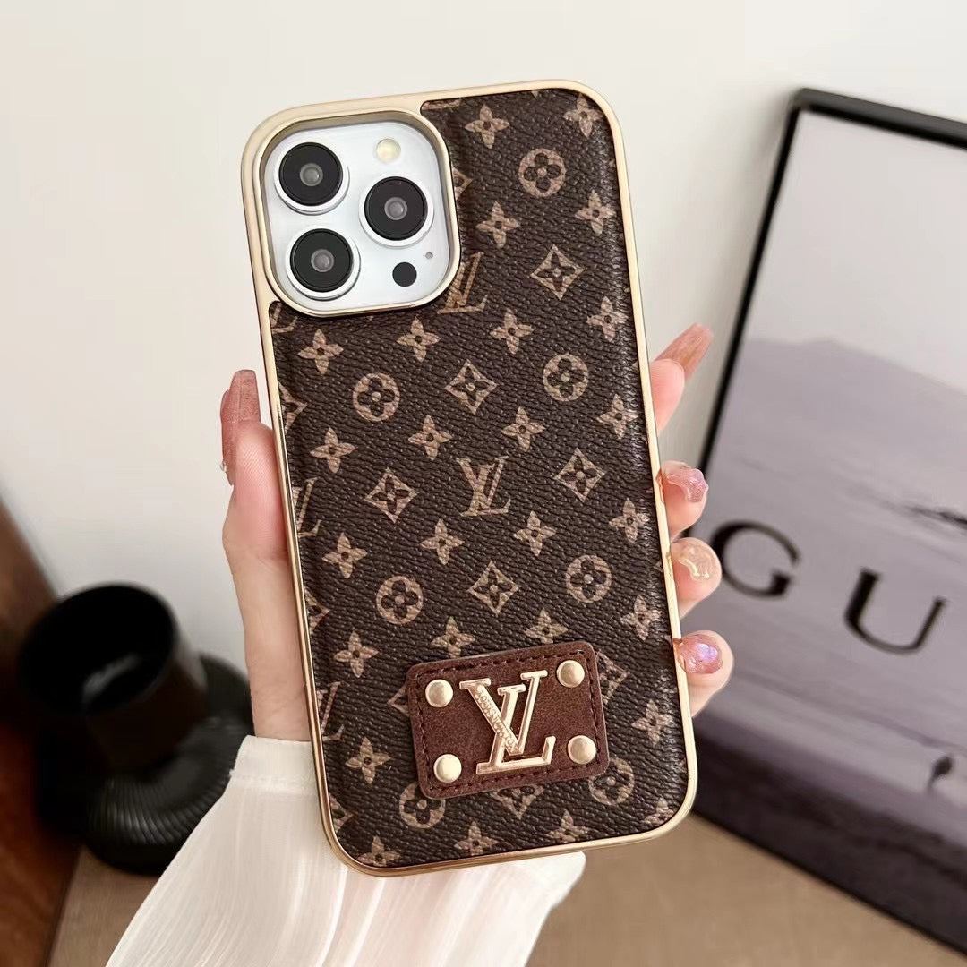 Custodia classica per iPhone con motivo a fiori
