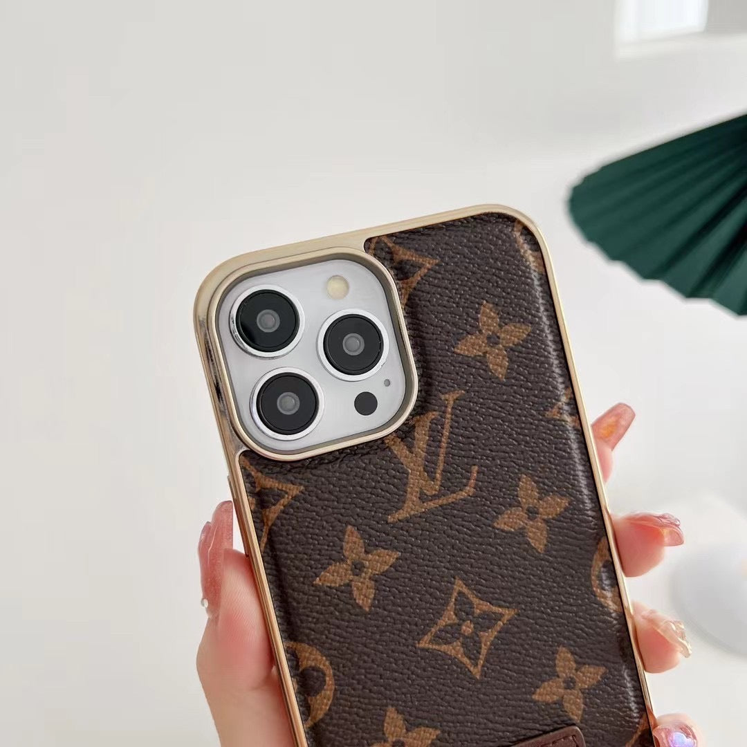 Custodia classica per iPhone con motivo a fiori