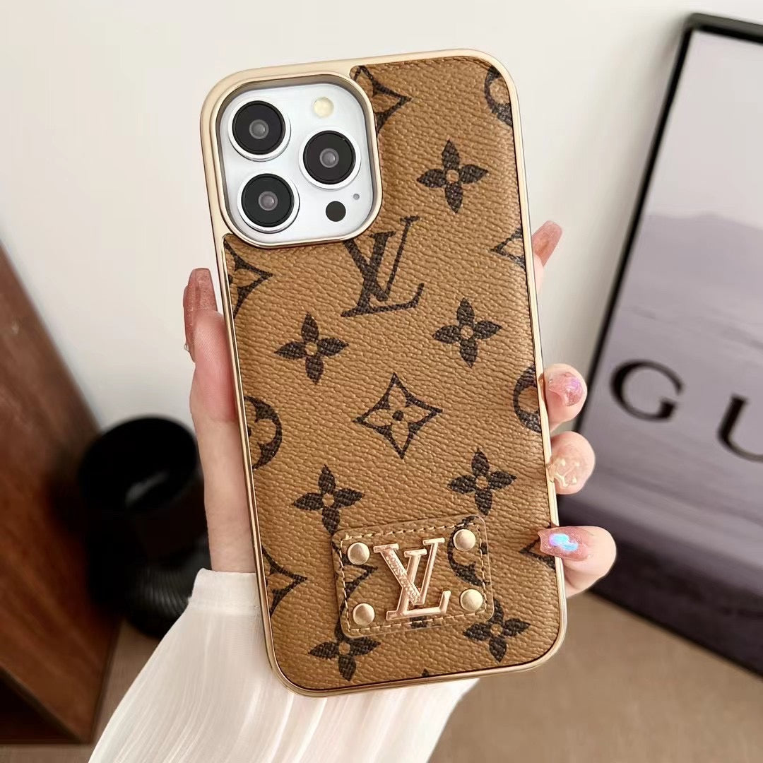 Custodia classica per iPhone con motivo a fiori