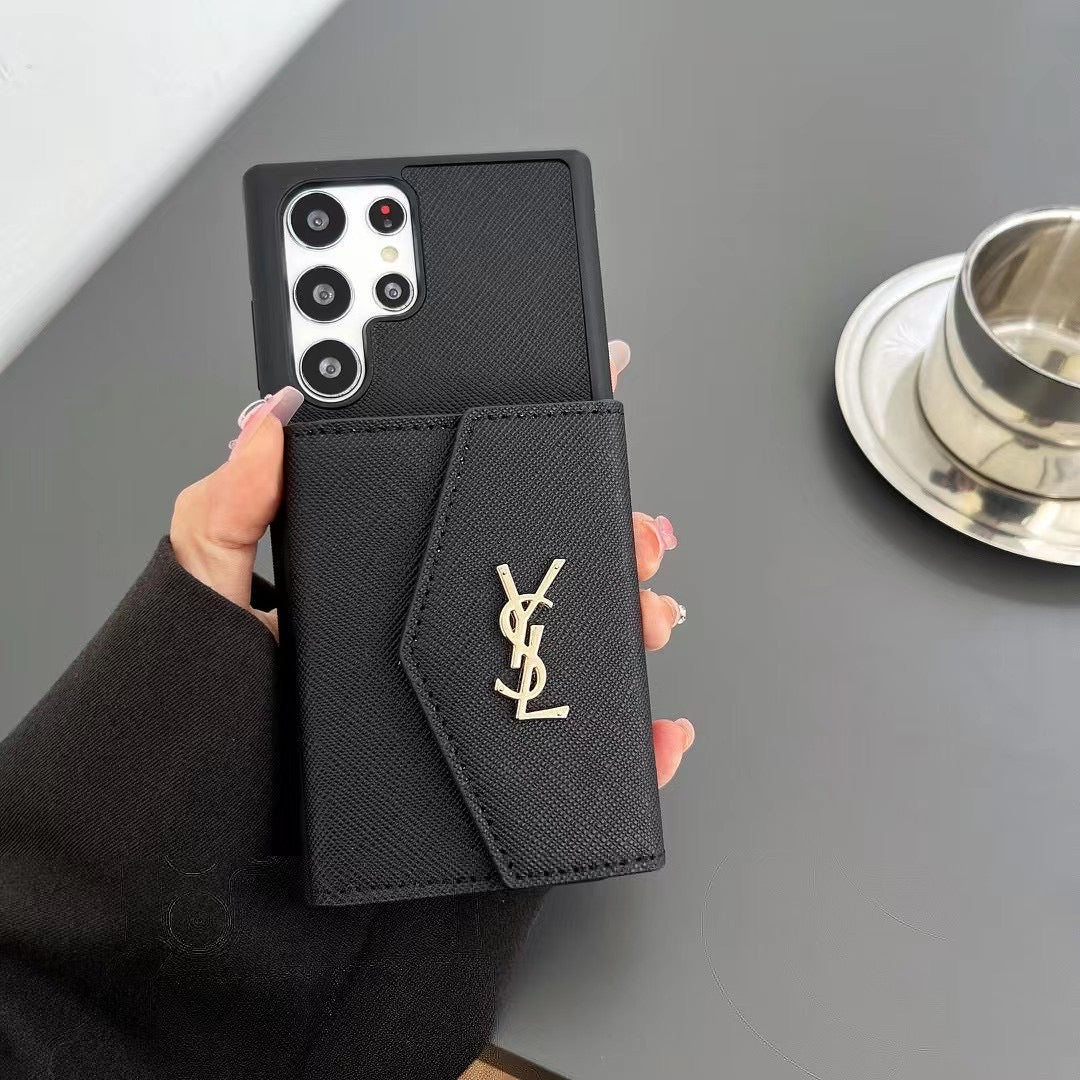 Étui porte-cartes noir pour Samsung